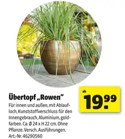 Hagebau Übertopf rowen Angebot