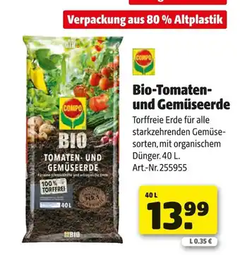 Hagebau Compo bio-tomaten- und gemüseerde Angebot