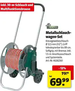 Hagebau Mr. gardener metallschlauchwagen-set Angebot