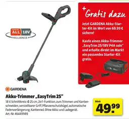 Hagebau Gardena akku-trimmer easytrim 25 Angebot