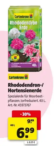 Hagebau Gartenkrone rhododendron-/hortensienerde Angebot