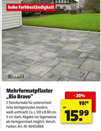 Hagebau Mr. gardener mehrformatpflaster rio bravo Angebot