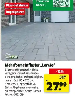 Hagebau Mr. gardener mehrformatpflaster loreto Angebot