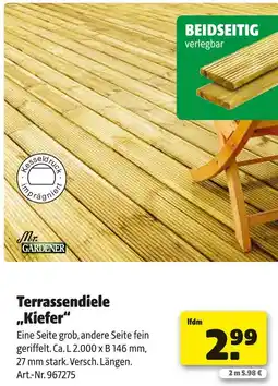 Hagebau Mr. gardener terrassendiele kiefer Angebot