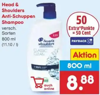 Netto Marken-Discount Head & Shoulders Anti-Schuppen Shampoo Angebot