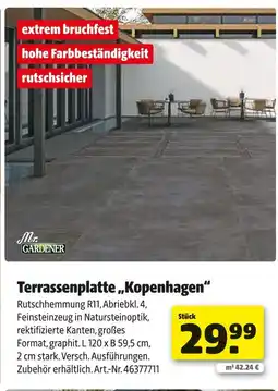 Hagebau Mr. gardener terrassenplatte „kopenhagen“ Angebot