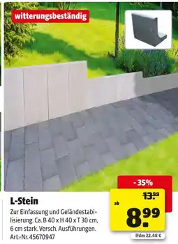 Hagebau L-stein Angebot