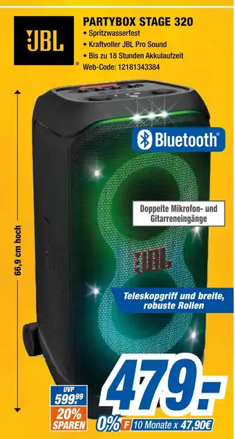 Expert Jbl partybox stage 320 Angebot