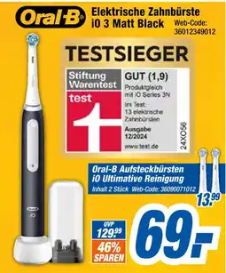 Expert Oral-b elektrische zahnbürste io 3 matt black Angebot