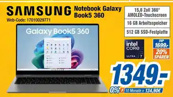 Expert Samsung notebook galaxy book5 360 Angebot
