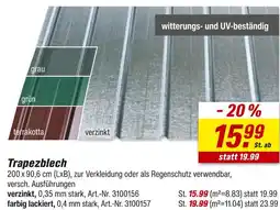 toom Baumarkt Trapezblech Angebot