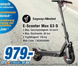 Expert Segway-ninebot e-scooter max g3 d Angebot