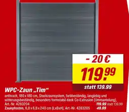 toom Baumarkt Wpc-zaun „tim“ Angebot