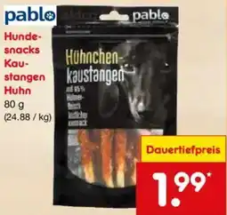 Netto Marken-Discount Pablo Hundesnacks Kaustangen Huhn Angebot