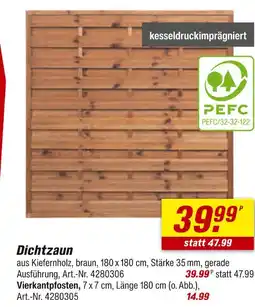 toom Baumarkt Dichtzaun Angebot