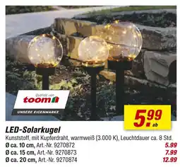 toom Baumarkt Toom led-solarkugel Angebot