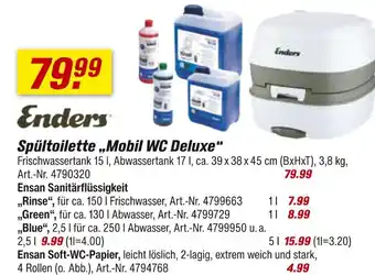 toom Baumarkt Enders spültoilette mobil wc deluxe Angebot
