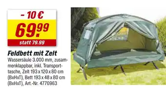 toom Baumarkt Feldbett mit zelt Angebot