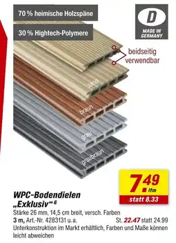 toom Baumarkt Wpc-bodendielen „exklusiv“ Angebot