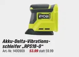 toom Baumarkt Ryobi akku-delta-vibrationsschleifer „rps18-0“ Angebot