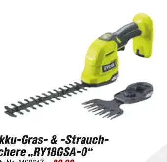 toom Baumarkt Ryobi akku-gras- & -strauchschere Angebot