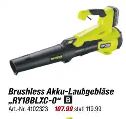 toom Baumarkt Ryobi brushless akku-laubgebläse Angebot