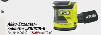 toom Baumarkt Ryobi akku-exzenterschleifer „rros18-0“ Angebot