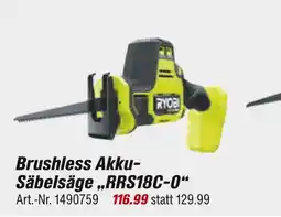 toom Baumarkt Ryobi brushless akku-säbelsäge rrs18c-o Angebot