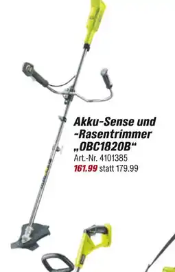 toom Baumarkt Ryobi akku-sense und -rasentrimmer „obc1820b“ Angebot