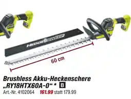 toom Baumarkt Ryobi brushless akku-heckenschere Angebot
