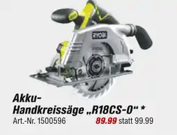 toom Baumarkt Ryobi akku-handkreissäge „r18cs-0“ Angebot