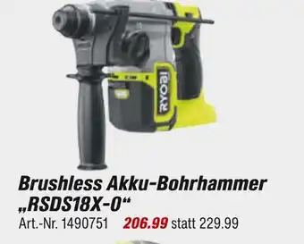 toom Baumarkt Ryobi brushless akku-bohrhammer „rsds18x-0“ Angebot