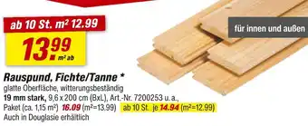 toom Baumarkt Rauspund, fichte/tanne Angebot