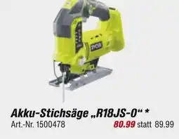 toom Baumarkt Ryobi akku-stichsäge „r18js-o“ Angebot