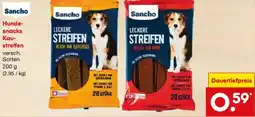 Netto Marken-Discount Sancho Hundesnacks Kaustreifen Angebot