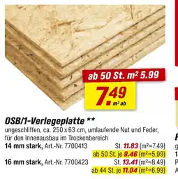 toom Baumarkt Osb/1-verlegeplatte Angebot