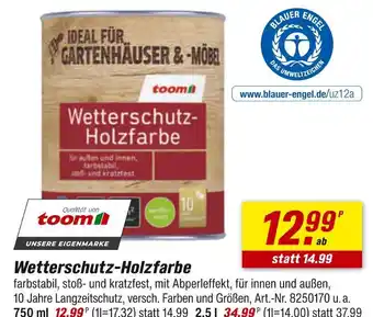 toom Baumarkt Toom wetterschutz-holzfarbe Angebot