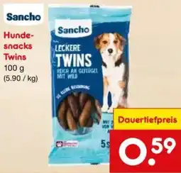 Netto Marken-Discount Sancho Hundesnacks Twins Angebot