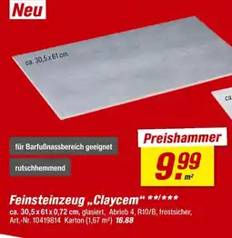 toom Baumarkt Feinsteinzeug „claycem“ Angebot