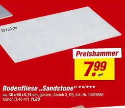 toom Baumarkt Bodenfliese „sandstone“ Angebot