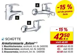 toom Baumarkt Schütte waschtischarmatur oder wannenarmatur oder brausearmatur Angebot