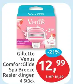 Budni Gillette venus comfortglide spa breeze rasierklingen Angebot