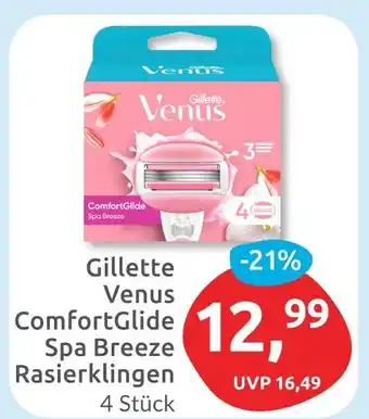Budni Gillette venus comfortglide spa breeze rasierklingen Angebot