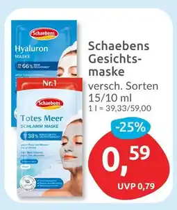 Budni Schaebens gesichtsmaske Angebot