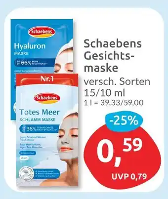 Budni Schaebens gesichtsmaske Angebot