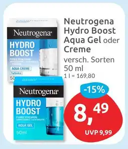 Budni Neutrogena hydro boost aqua gel oder creme Angebot
