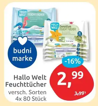 Budni Hallo welt feuchttücher Angebot