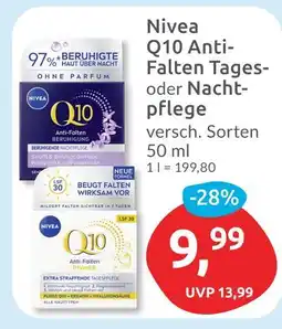 Budni Nivea q10 anti-falten tages- oder nachtpflege Angebot