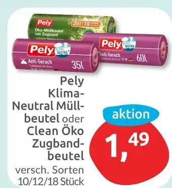 Budni Pely klima-neutral müllbeutel oder clean öko zugbandbeutel Angebot