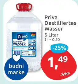 Budni Priva destilliertes wasser Angebot